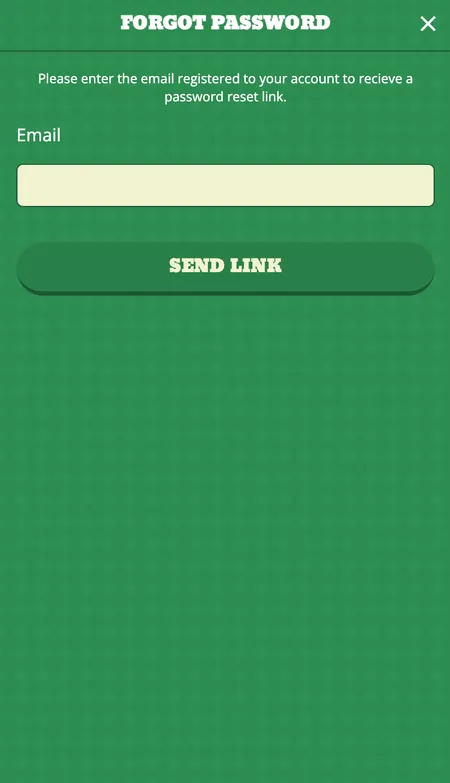 O'Reels account registration screen for reference
